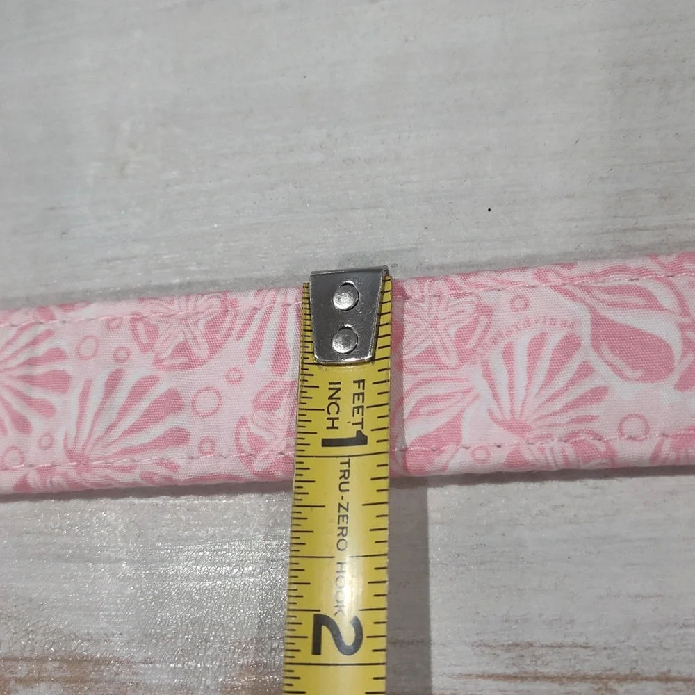 Vineyard Vines Girls Ribbon Belt Pink Shells with D-Ring